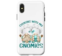 Cooking with My Gnomies for Matching Family Funny GNOME Coque pour iPhone X/XS