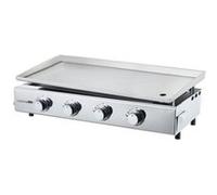 COOKINGBOX Plancha a gaz - 4 feux - BRASILIA - Tout inox - Surface cuisson - 84 x 34 cm inox G