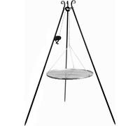 CookKing 111358 Barbecue pivotant 180cm - Grille de cuisson en acier inoxydable 70cm + manivelle
