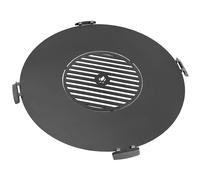 CookKing 222386 Plaque de cuisson pour brasero Plaque de terrasse 78cm avec grille 36cm et 4 poignées