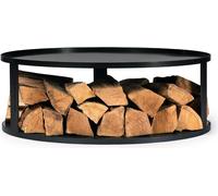 CookKing base de foyer en acier & support de bois 62 Accessoires pour les foyers Ø 62 cm