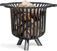 CookKing Corbeille à feu en acier Verona 60 Noir 60x60x52 cm