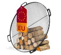 Cookking - Grille de Cuisson en Acier 60 cm avec 4 poignées à Poser sur brasero - Ø 60 cm