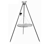 CookKing Tripod Barbecue suspendu 180 cm, trépied avec grille et rouleau 70 cm