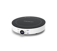 Cookmate - Plaque à induction portable ronde. 2000W, 9 puissances et température ajustables, minuterie.
