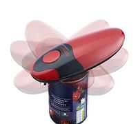 Cooks Professional Ouvre-boîte électrique | Ouvre-boîte automatique sans fil pour l'arthrite et l'arthrite | Fonctionnement mains libres | Design One Touch (rouge et noir)