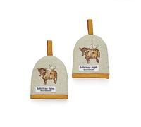 Cooksmart Lot de 2 couvre-œufs | Design britannique pour toutes les tailles d'œufs | Coquetiers confortables pour toutes les cuisines modernes - Buttercup Farm