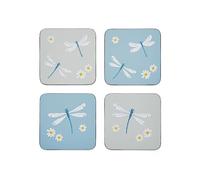 Cooksmart Lot de 4 Dessous de Verre | Design Britannique écologique en liège pour Les Maisons Modernes | Dessous de Verre pour Tous Les Types de Tasses et Tasses - Prairies anglaises