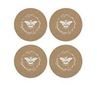 Cooksmart Lot de 4 Sets de Table | Sets de Table pour Table avec Motifs Britanniques | Sets de Table pour Tous Les Types de Cuisines - Bourdons