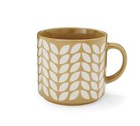 Cooksmart Tasse à café empilable de conception britannique | Tasses à café en céramique pour la maison ou le travail | Grandes tasses pour boissons chaudes | Tasses à thé et à café - Bauhaus Geo