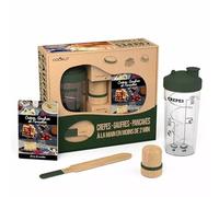 MIAM Coffret Cadeau Bocal Shaker à Crêpes Pancake Gaufres Facile Cookut vert