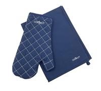 Cookut - ENSEMBLE GANT ET TORCHON BLEU MYRTILLE L'INCROYABLE COCOTTE - COOKUT