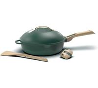 COOKUT - La Fabuleuse poêle 8 en 1 - "PETIT MODELE 24 cm - Un seul ustensile qui remplace poêle, casserole, sauteuse, cocotte - 2 poignées amovibles, panier vapeur/friture, spatule en bois - CANOPEE