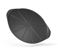 COOKUT Le formidable plat à pizza avec coupe pizza - Dimension : 33 cm - couleur Graphite (noir)