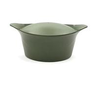 Cookut - L'incroyable Cocotte 20 cm avec poignée en métal et manique assorties - Fougère
