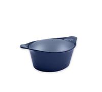 Cookut - L'incroyable Cocotte 33 cm avec poignée en métal et manique assorties - Myrtille