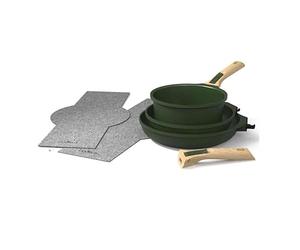 Cookut - L'incroyable kit poêles et casserole à poignée amovible - Fougère