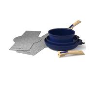 Cookut - L'incroyable kit poêles et casserole à poignée amovible - Myrtille