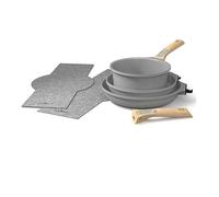 Cookut - L'incroyable kit poêles et casserole à poignée amovible - Perle