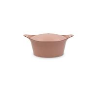 Cookut, Ma jolie cocotte rose avec poignée en céramique blanc et doré 4,5l - 24cm