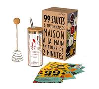 COOKUT - Shaker Sauce - 99 Sauces Maison Délicieuses et Inratables en Moins de 2 Minutes ! Vinaigrettes, Mayonnaises, Ketchup, Sauces pour Viandes et Desserts