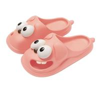 cookx Tongue Kiss Slippers,Big Eye Dog Slipper,Cute Soft Thick Sole 3d Big Eye Dog Slides For Women (39,Pink)