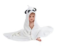 COOKY.D Bambou Capuchon Serviette De Bain Bébé Toddler Couverture Portable Garçon Fille Grande Taille Animal Peignoir Panda 75x100cm