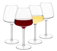 COOKY.D Incassable à Grand Verres à vin Rouge Tritan-Plastique 610 ML, Lave-Vaisselle Garanti, Lot de 4