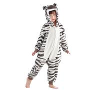 COOKY.D Pyjama À Capuche Animal Unisexe Tous chez Un Enfant Jumps Cuit Gar Garçons Filles Dormets,Gris 7-8 Ans