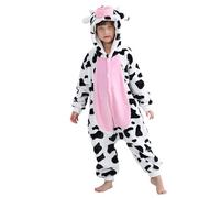 COOKY.D Pyjama À Capuche Animal Unisexe Tous chez Un Enfant Vêtements De Nuit De Sommeil,Vache 3-4 Ans