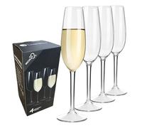 COOKY.D réutilisable Tritan-Plastic champagne flûtes incassable lave-vaisselle en plastique coffre-fort verrerie fête d'anniversaire de mariage Gift-226ML / 7.9oz, set de 4