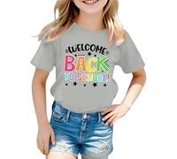 Cool 100 Days of School Shirt Girls Boys 100th Day of School Celebration Kids T-Shirt Tops 3-7 ans Girls Leggings and Top, gris, 12-13 ans