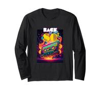 Cool 80's Forever, Vintage Retro Back to 80's Graphic Design Manche Longue