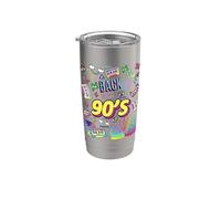 Cool 90's Forever, vintage rétro Back to 90's Graphic Design Gobelet isotherme en acier inoxydable double paroi