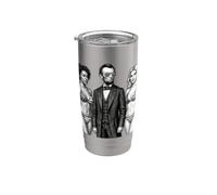 cool Abe Lincoln avec des babes bikini Americana Gobelet isotherme en acier inoxydable double paroi