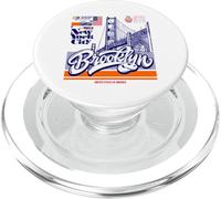 Cool Abstract Brooklyn Bridge New York Illustration Graphic PopSockets PopGrip pour MagSafe