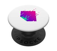Cool Abstrait Rectangle Contour Illustration Dessins Graphiques PopSockets PopGrip Adhésif