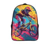 cool actions du cavalier imprimé 3d sac à dos 12 ans et plus élégant vélo sacs à dos hombre cartable grande capacité 2 compartiment-16,pour l'école les voyages les affaires