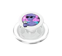 Cool Alien Drinking Summer Juice Illustration Graphic Design PopSockets PopGrip pour MagSafe