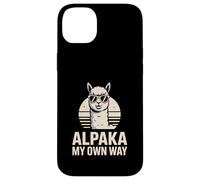 Cool Alpaka My Own Way Lunettes de Soleil rétro en alpaga Coque pour iPhone 14 Plus
