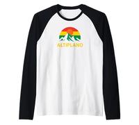 Cool Altiplano Montagnes Bolivie Design Bolivien Drapeau aux Couleurs boliviennes Manche Raglan