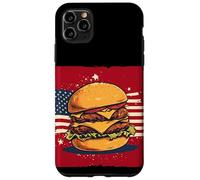 Cool America Burger Costume aux Couleurs patriotiques Coque pour iPhone 11 Pro Max