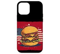 Cool America Burger Costume aux Couleurs patriotiques Coque pour iPhone 12 Mini