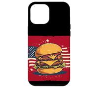 Cool America Burger Costume aux Couleurs patriotiques Coque pour iPhone 12 Pro Max
