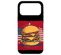 Cool America Burger Costume aux Couleurs patriotiques Coque pour iPhone 17 Pro Max