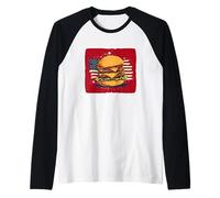 Cool America Burger Costume aux Couleurs patriotiques Manche Raglan
