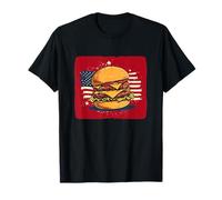 Cool America Burger Costume aux Couleurs patriotiques T-Shirt