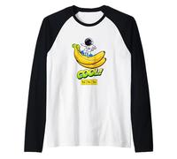 Cool Astronaut Skating on Banana Fashion Graphic Designs Manche Raglan