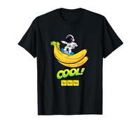 Cool Astronaut Skating on Banana Fashion Graphic Designs T-Shirt