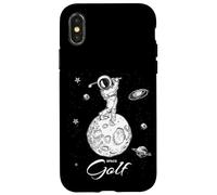 Cool Astronaute Novelty Play Golf Graphic Tees & Cool Designs Coque pour iPhone X/XS